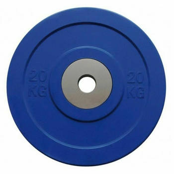 Toorx Fitness Bumper Plates - Challenge - 50mm diameter 20 kg - Blauw