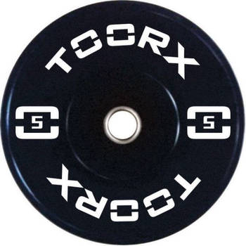 Toorx Fitness Bumper Plate - Olympische Halterschijf 5 kg - Wit