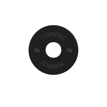 Toorx Fitness Micro Halterschijven - 50 mm - Zwart - Staal 2kg