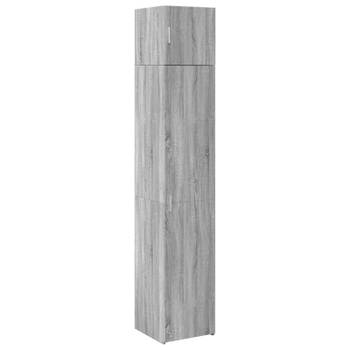 vidaXL Opbergkast smal 40x42,5x225 cm bewerkt hout grijs sonoma eiken