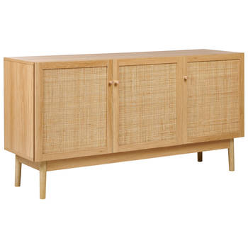 Beliani NIVO - Sideboard-Lichte houtkleur-Vezelplaat