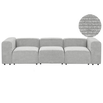 Beliani FALSTERBO - Modulaire Sofa-Grijs-Corduroy