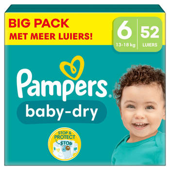 Pampers - Baby Dry - Maat 6 - Big Pack - 52 stuks - 13/18 KG