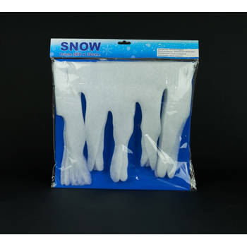 5 stuks - CoenBakker - Ijspegelrand 200x32cm/brandvertragend/polyester/polybag Snow