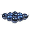 9x Glazen kerstballen mat en glans blauw 10 cm - Kerstbal