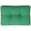 vidaXL Palletkussen 60x40x12 cm stof groen