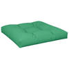 vidaXL Palletkussen 80x80x12 cm stof groen