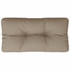 vidaXL Palletkussen 70x40x12 cm stof taupe