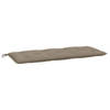 vidaXL Tuinbankkussen 120x50x7 cm oxford stof taupe