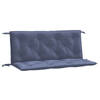 vidaXL Tuinbankkussens 2 st 120x50x7 cm oxford stof marineblauw