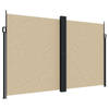 vidaXL Windscherm uittrekbaar 200x1000 cm beige