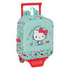 Schoolrugzak met Wielen Hello Kitty Sea lovers Turkoois 22 x 27 x 10 cm