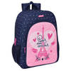 Schoolrugzak Safta Paris Roze Marineblauw 33 x 42 x 14 cm