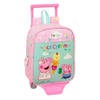 Schoolrugzak met Wielen Peppa Pig Ice cream Groen Roze 22 x 27 x 10 cm