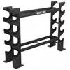 Gorilla Sports Dumbbell standaard - Halterrek - Halter standaard - Staal - Belastbaar tot 300 kg - Zwart