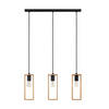 EGLO Littleton Hanglamp - E27 - 71 cm - Zwart/Bruin