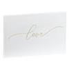 SecaDesign Gastenboek - LOVE - A4 formaat - wit / goud - receptieboek bruiloft