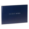 SecaDesign Gastenboek - GUEST BOOK - A4 formaat - donker blauw / zilver - receptieboek huwelijk