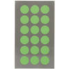 Hobby stickers - 72x stuks - D15 mm - neon groen ronde stickers - Kantoor stickers - Scrapbook - Stickers