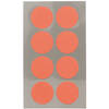 Hobby stickers - 32x stuks - D25 mm - neon oranje ronde stickers - Kantoor stickers - Scrapbook - Stickers