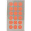 Hobby stickers - 72x stuks - D15 mm - neon oranje ronde stickers - Kantoor stickers - Scrapbook - Stickers