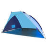 Beachshelter strandtent/windscherm - blauw - 270 x 120 cm - Windschermen