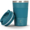 Castagnola Thermosbeker - Koffiebeker To Go - Travel Mug voor Koffie en Thee - Theebeker - 380 ML - RVS - Blauw