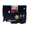 DULA Brother Compatible label tape- Tze-451 - 1 cassette - Brother P-Touch - Zwart op rood - 24mm x 8m