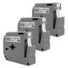 DULA label tape - Compatible met Brother P-Touch M-K121 - 3 stuks - Zwart op transparant - 9mm x 8m