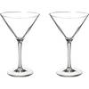 Set van 8x stuks cocktailglazen/martiniglazen van 210 ml - Drinkglazen