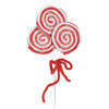 Clayre & Eef Kerstdecoratie Lolly 30 cm Rood Kunststof Rood