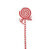 Clayre & Eef Kerstdecoratie Lolly 41 cm Rood Wit Kunststof Rood