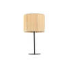 Bureaulamp Home ESPRIT Bruin Zwart Raffia Ijzer 50 W 220 V 25 x 25 x 47 cm