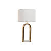 Bureaulamp Home ESPRIT Wit Gouden Marmer Ijzer 50 W 220 V 38 x 38 x 70 cm