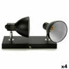 Plafondlamp Grundig Zwart Metaal 40 W 15 x 9 x 32 cm E14 (4 Stuks)