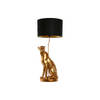 Bureaulamp Home ESPRIT Zwart Gouden 33 x 33 x 78,5 cm