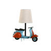 Bureaulamp Home ESPRIT Blauw Oranje Linnen Metaal 31 x 15 x 34 cm