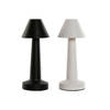 Bureaulamp Home ESPRIT Wit Zwart 9 x 9 x 24 cm (2 Stuks)