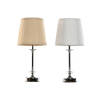 Bureaulamp Home ESPRIT Wit Beige Metaal 25 W 220 V 20 x 20 x 43 cm (2 Stuks)