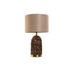 Bureaulamp Home ESPRIT Bruin Beige Gouden 50 W 220 V 33 x 33 x 56 cm