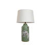 Bureaulamp Home ESPRIT Wit Zwart Groen Gouden Keramisch 50 W 220 V 40 x 40 x 67 cm