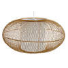 Plafondlamp DKD Home Decor Wit Natuurlijk Bamboe 40 W 83 x 83 x 40 cm