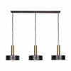 Plafondlamp DKD Home Decor Zwart Gouden Metaal 50 W 88 x 18 x 28 cm 88 x 20 x 30 cm