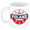 Poland / Polen logo supporters mok / beker 300 ml - feest mokken