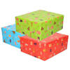 Rollen inpakpapier/cadeaupapier - 6x stuks - Sinterklaas - 250 x 70 cm - papier - 3 kleuren - Cadeaupapier