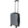 Cabine handbagage reis trolley koffer - zwenkwielen - 52 x 34 x 20 cm - 45 liter - zilver - Handbagage koffers