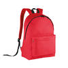 Kimood Schooltas/rugzak voor tieners - 27 L - basisschool - lunchtas - rood - 30 x 19 x 42 cm - Rugzak - kind