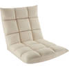 tectake® Relaxfauteuil Snooze - fluweel - 14-voudig verstelbaar