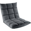 tectake® Relaxfauteuil Snooze - fluweel - 14-voudig verstelbaar