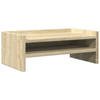 vidaXL Monitorstandaard 42x24x16 cm bewerkt hout sonoma eikenkleurig